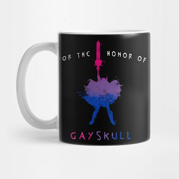 For the honor of Gayskull (bisexual flag) by JuliaSC